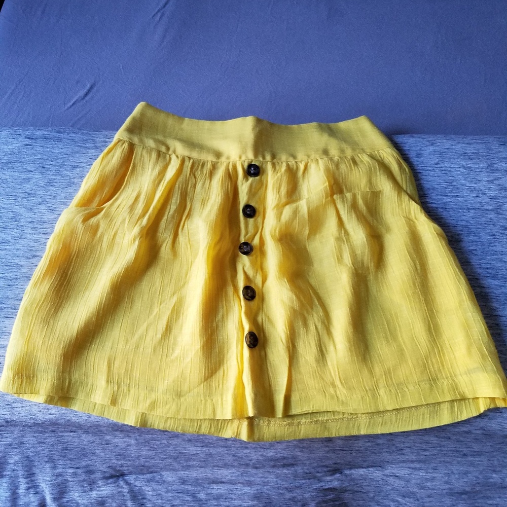 Yellow Pocket Skirt